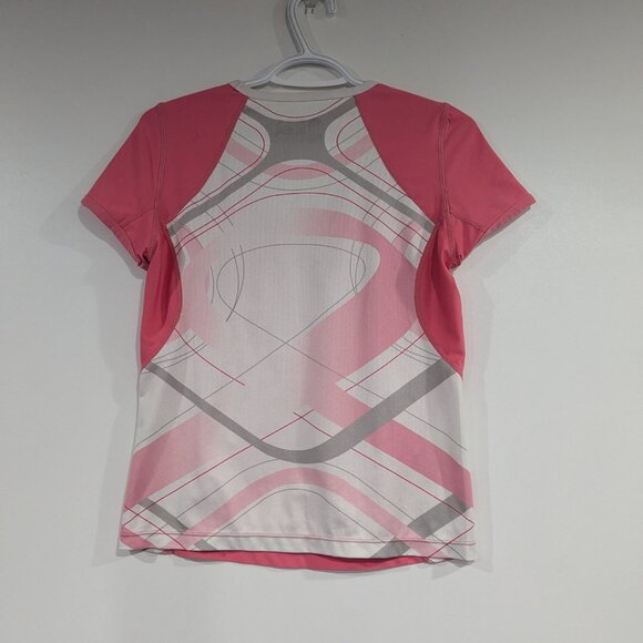 Running Room Pink Ribbon Breast Cancer Dri-Fit Top Pink White Size Small - Picture 4 of 4